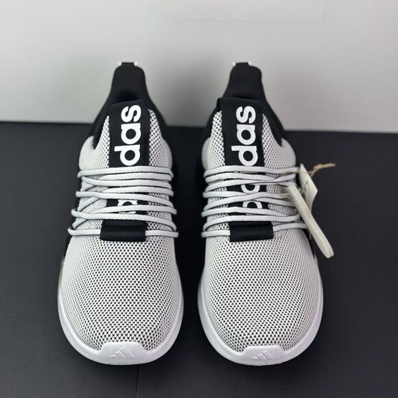 Size 9.5 Wide Mens Adidas Lite Racer Adapt 7.0 Black White Shoes IE6336 NEW - Picture 5 of 16
